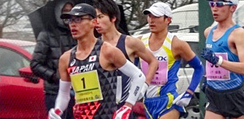 本学卒業生の山西利和さんが、全日本競歩能美大会で優勝し、陸上世界選手権代表に内定しました。（2019年3月17日）